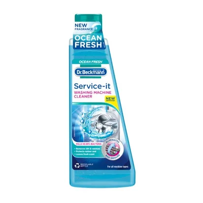 A product image of the Dr Beckmann Service-It Washing Machine Cleaner.