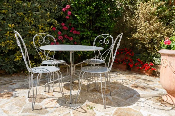 Wrought iron table cheap and chairs bunnings