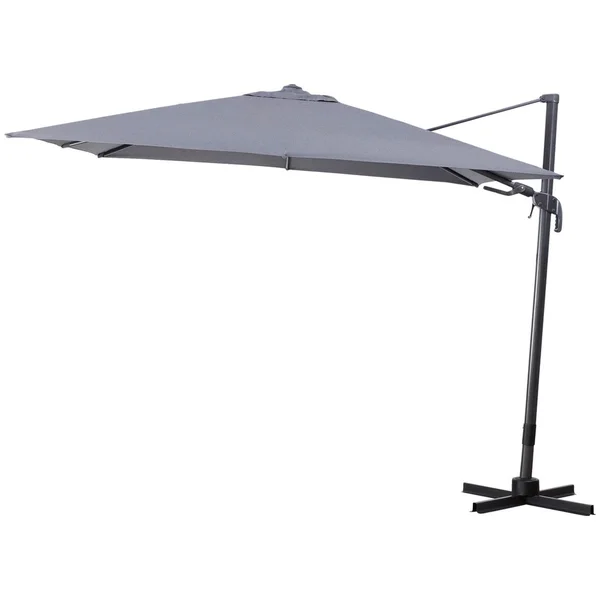 9 umbrella patio Patio Umbrella Tilt Wooden 9ft 8-Rib 250gsm solution-dyed Canopy