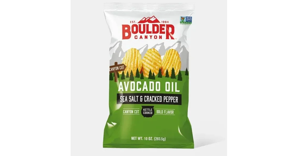 Boulder Canyon Avocado Oil Sea Salt & Cracked pepper Kettle Cooked