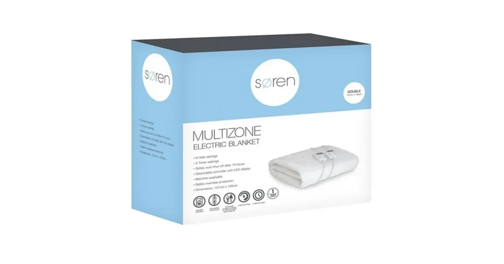 Soren Multizone Electric Fitted Blanket reviews ProductReview