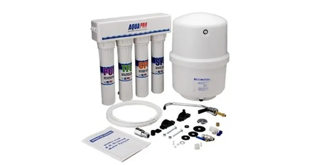 AquaPro Multi 4 Stage Reverse Osmosis Under Sink Water Filter System