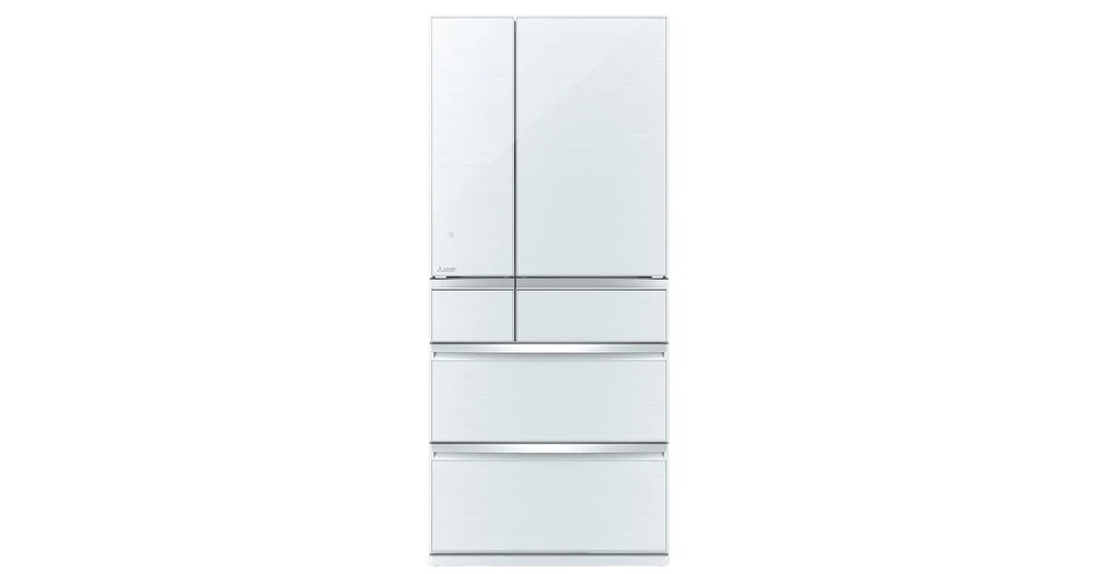 Mitsubishi 500l multi drawer shop glass door fridge