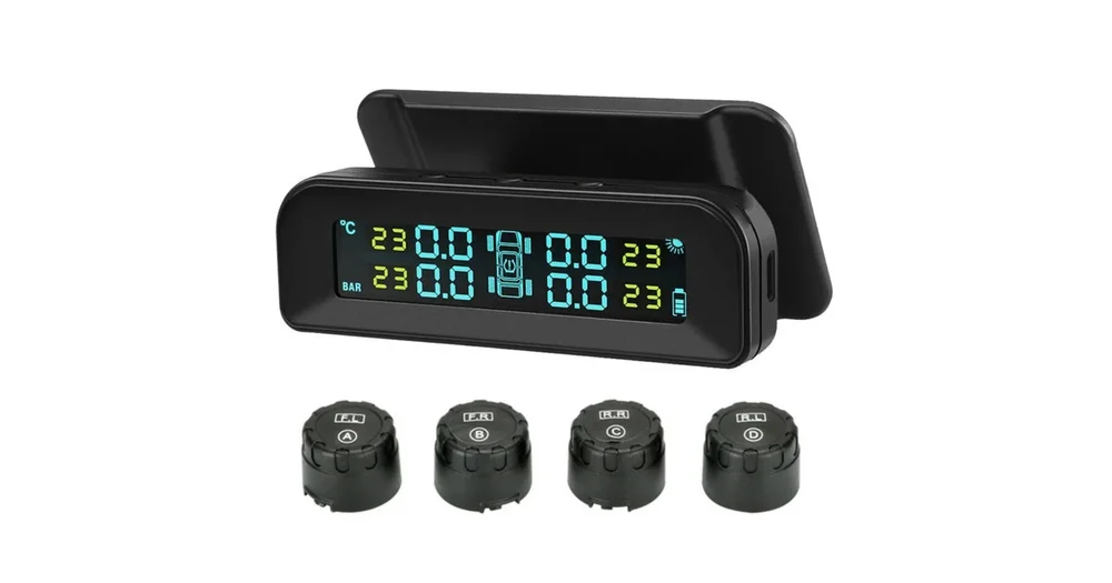 TPMS Car Tire Pressure Alarm Monitor System IP67 Real Time Display