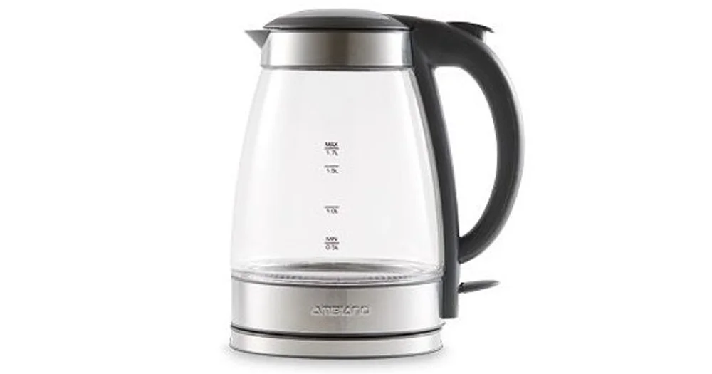 ambiano, Kitchen, Ambiano Electric Tea Water Kettle Blue White Ceramic 8l  Model Kk238 Lid Base