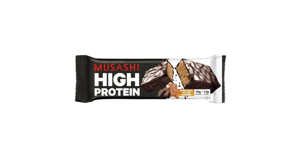Musashi High Protein Bar Dark Chocolate Salted Caramel reviews