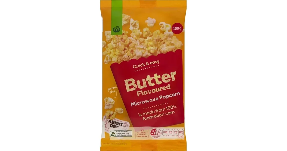 Woolworths Microwave Popcorn Butter Flavoured reviews ProductReview
