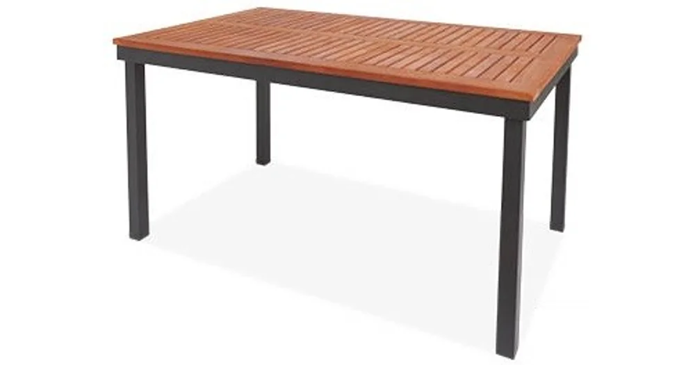 ALDI Gardenline Aluminium Patio Table with Timber Top reviews