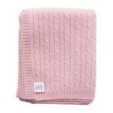 Heirloom Cashmere Cable Knit Baby Blanket