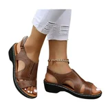Lunas Sandals Orthopedic Leather Wedge