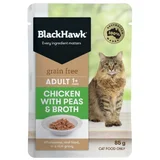 Black Hawk Wet Cat Food Grain Free Chicken with Peas & Broth