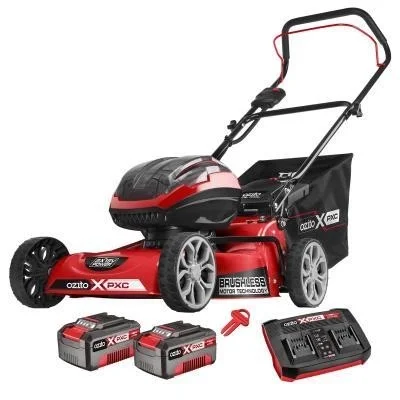 Ozito PXC 36V (2 X 18V) Brushless Steel Deck Lawn Mower Kit PXBSDMK4182 reviews ProductReview