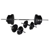 VidaXL Barbell + 2 Dumbbell Set 60.5kg