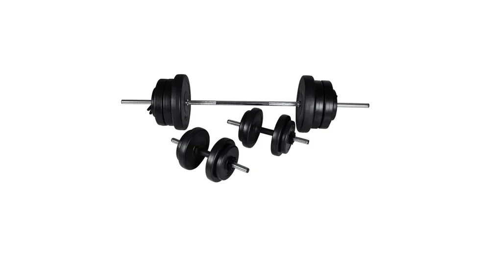 VidaXL Barbell + 2 Dumbbell Set 60.5kg reviews