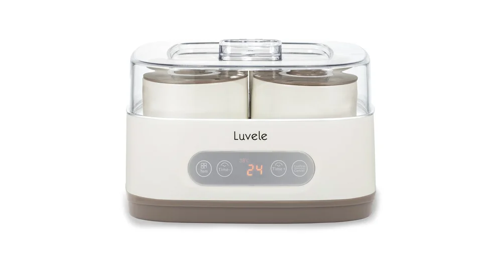 Luvele 2 Litre | (2.1qt.) Glass Yogurt Container | Compatible with Pure  Plus Yogurt Maker