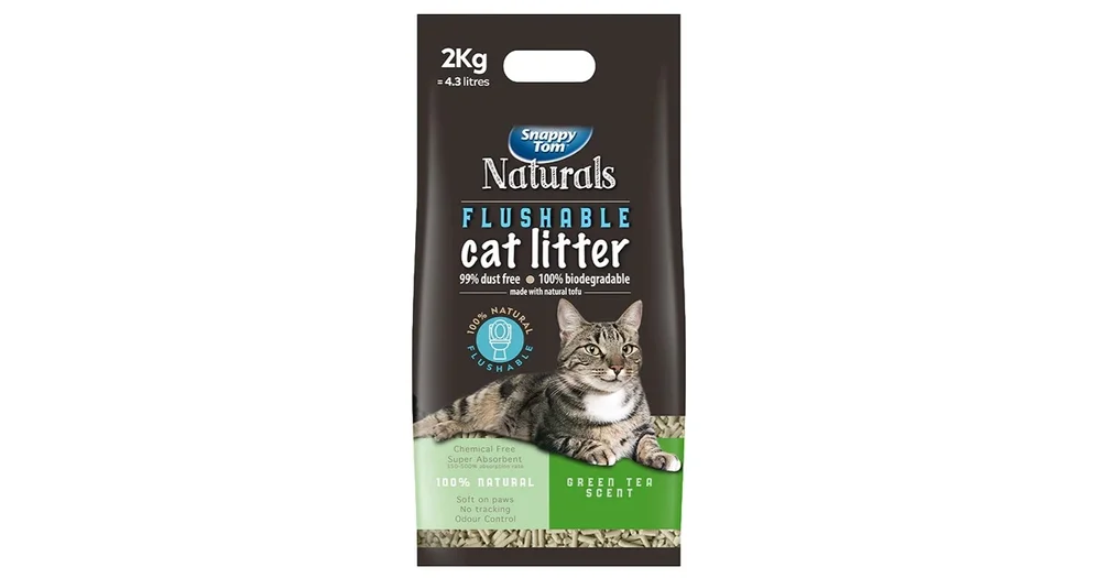 Snappy Tom Naturals Flushable Cat Litter Green Tea reviews