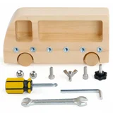 Axel Adventures Montessori Screwdriver Board Set, Wooden Busy Board