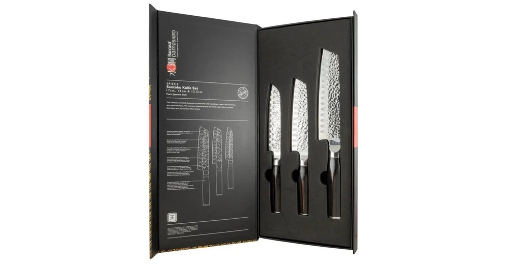 Baccarat Damashiro Emperor 3 Piece Santoku Knife Starter Set reviews