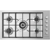 Fisher & Paykel Series 9 90cm 5 Burner Gas Cooktop Flush Fit