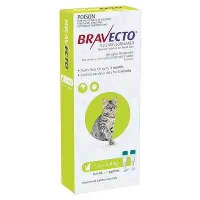 bravecto topical for cats side effects