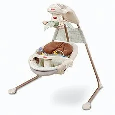 Fisher price papasan cradle swing online starlight