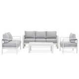 Luxo Living Bayo 6 Seater Aluminium Outdoor Furniture Set