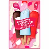 Coles Lemonade, Raspberry & Cola Ice Pops
