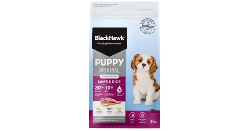 Black hawk lamb 2024 and rice puppy food