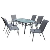 Marquee 7 Piece Steel Sling Back Outdoor Setting