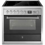 Steel Genesi 90cm Upright Induction Cooker with Combi-Steam Oven GQ9S-5FI