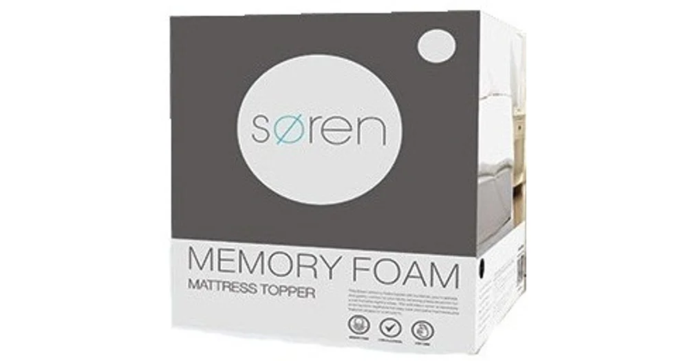 soren memory foam mattress topper