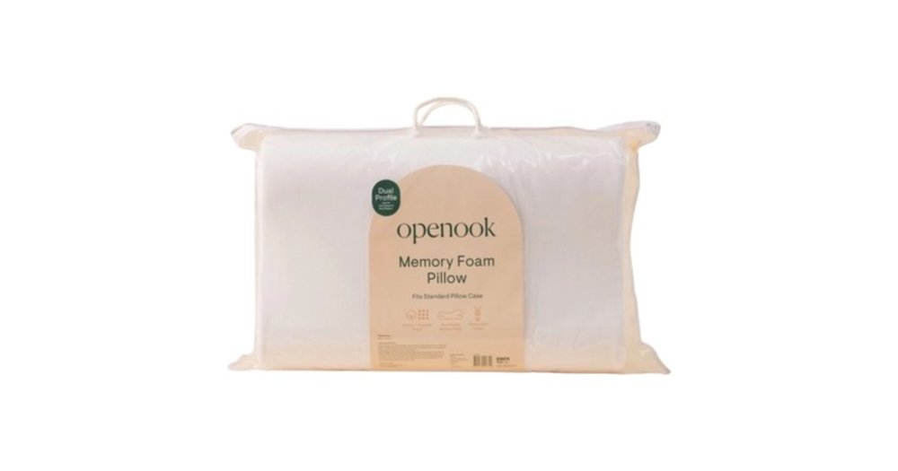 Openook Dual Profile Memory Foam Pillow reviews | ProductReview.com.au