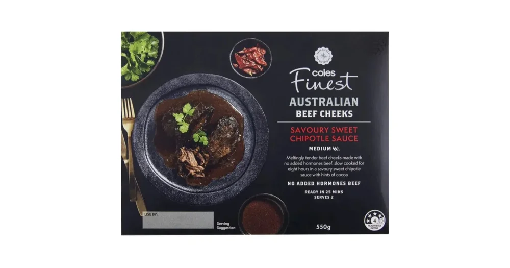 Coles Finest Australian Beef Cheeks In A Savoury Sweet Chipotle Sauce