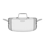 Tramontina Grano Try-Ply Clad Stainless Steel Shallow Casserole, 24cm, 4.4L