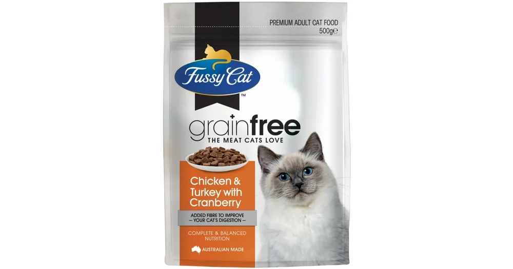 Fussy cat grain clearance free