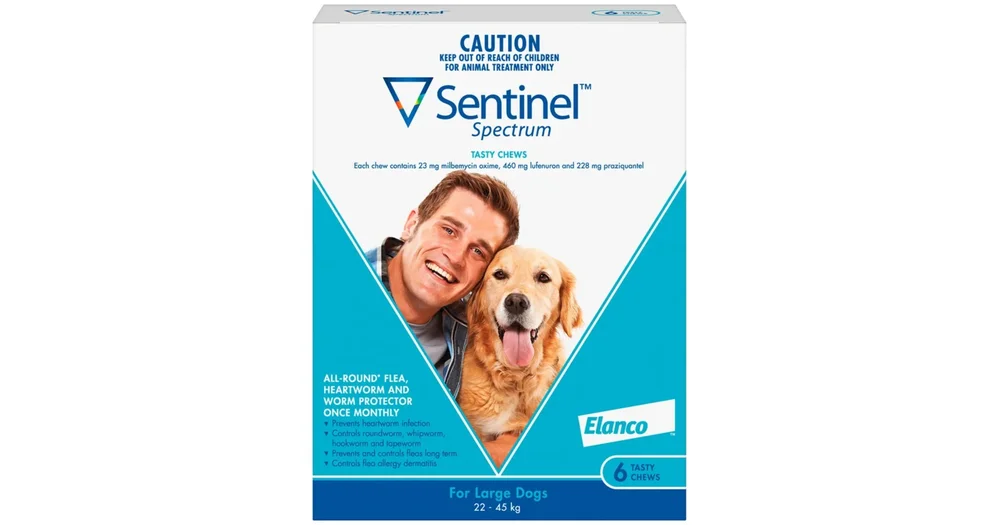 Sentinel spectrum large dogs 6 pack hot sale best price