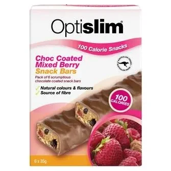OptiSlim 100 Calorie Snacks Choc Coated Mixed Berry Bars reviews