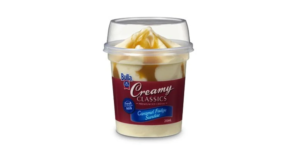 Bulla Creamy Classics Cups ice Cream Caramel Sundae reviews