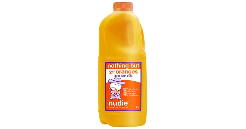 Nudie Nothing But 21 Oranges Juice with Pulp 2L reviews ProductReview