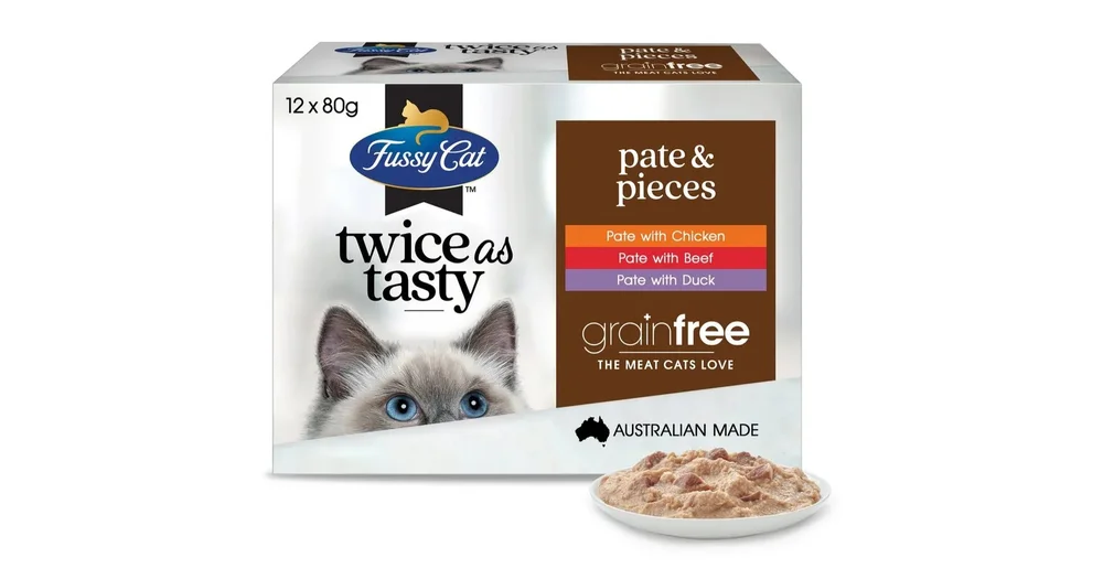 Fussy Cat Wet Cat Food Pate Pieces reviews ProductReview