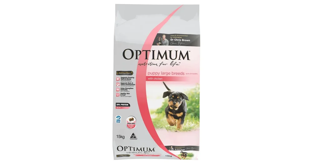 Optimum puppy food clearance coles