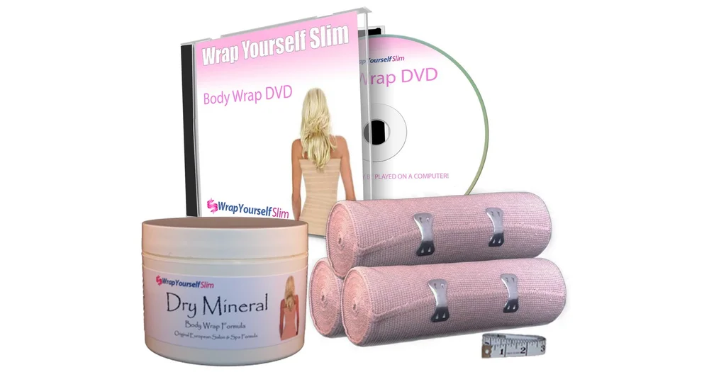 Wrap Yourself Slim European Dry Mineral Clay Complete Home Body Wrap