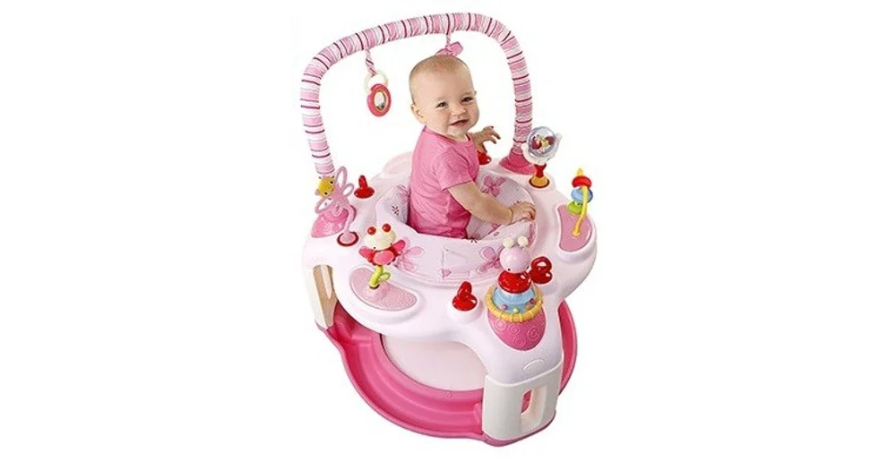 Bright starts cheap activity centre pink