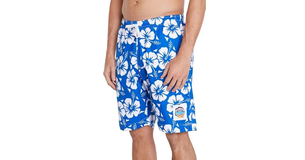 Okanui Mens Classic Short Hibiscus Blue reviews