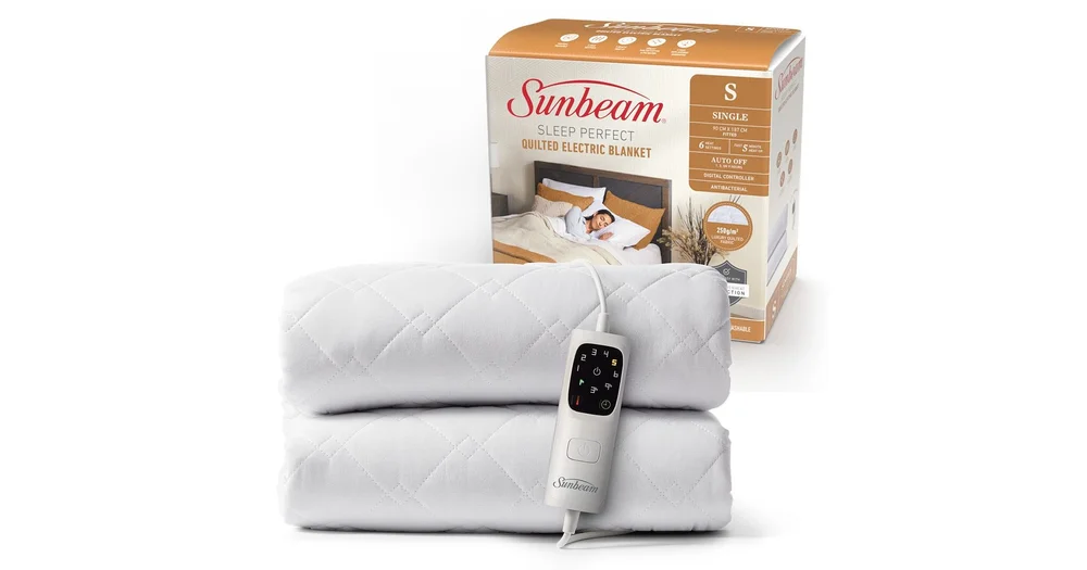 Sunbeam Sleep Perfect Quilted Electric Blanket reviews ProductReview