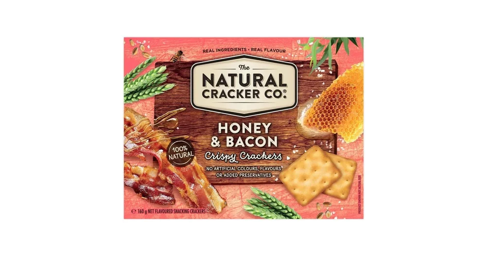 The Natural Cracker Co. Honey & Bacon Crispy Crackers reviews