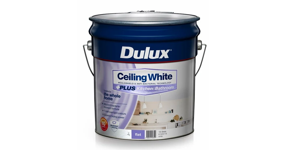 Dulux White Ceiling +PLUS Kitchen and Bathroom Paint reviews