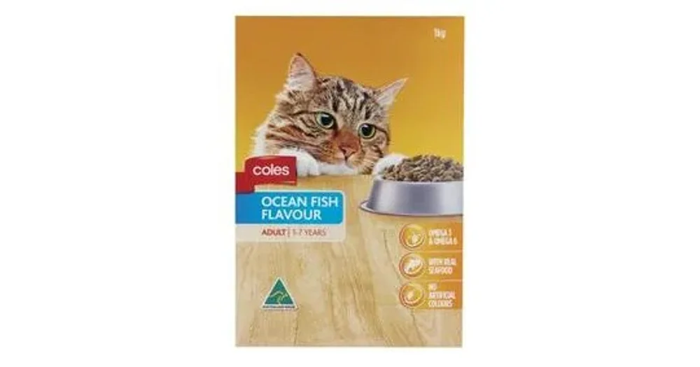 Coles Ocean Fish Flavour Dry Adult Cat Food