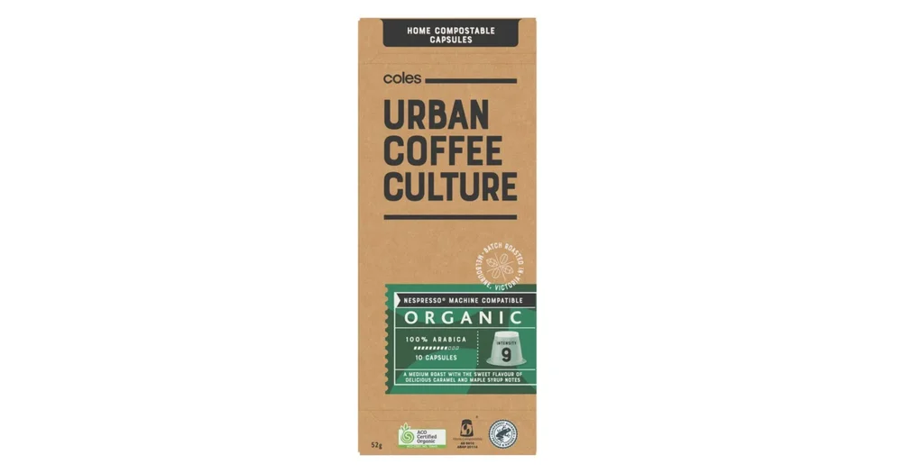 Coles Urban Coffee Culture Organic Home Compostable Capsules reviews ...