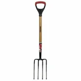 Trojan Garden Fork Timber Handle D-Grip